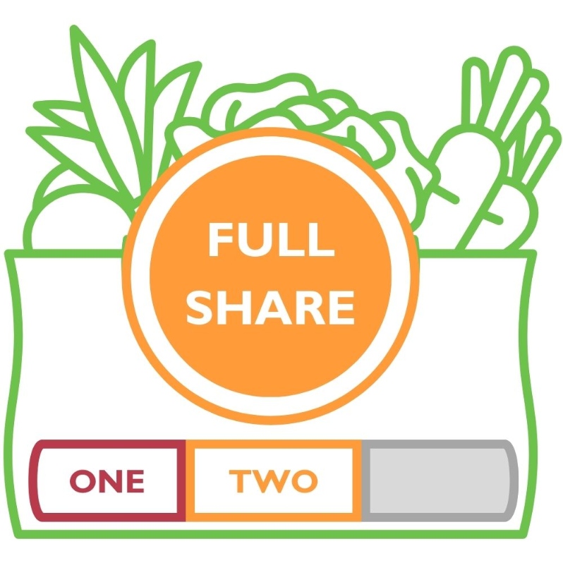 Product Description: AFull Shareis our largest share size and typically fits a household of fourwell.</br></br>A TwoSeasonshareselectsbetween a combination of any two12-week seasons:</br></br>Spring (April 16- July 2)</br>Summer (July 9- September 24)</br>Fall (October 1- December 17)</br></br>Add a Soup Shareand let the New City Cafécrew prepare a quart of farm-to-table soup for you each week. Soup shareholderswill select from two soup options or a prepared deli side combo each week, andvegan and gluten-free options will be available.When you add a Soup Share to your farm share at checkout, you receive 5% off your Soup Share.</br></br>Pickups are every Thursday from 12 - 6:30pmat our Farmhouselocation. Shareholders can expect 8-12 items each week. 3-6items will be staple items,and 3-5 items will be chosen during our Market Style pick-up or via anonline form if Drive-Thru pick-up is preferred. We also offer some items, like flower bouquets, for sale at pick-up. In addition, our Caféis open every day during pick up. The Café sells prepared soups and deli sides alongside the share, and it runs a pop-up restaurant from 4-7 pm with wood-fired pizzas, soups, and salads from the farm.</br></br>Visit ourFarm pageor ourFarm Frequently Asked Questions pageforadditional information about selecting the right share for your household.</br> Two Season Full Share