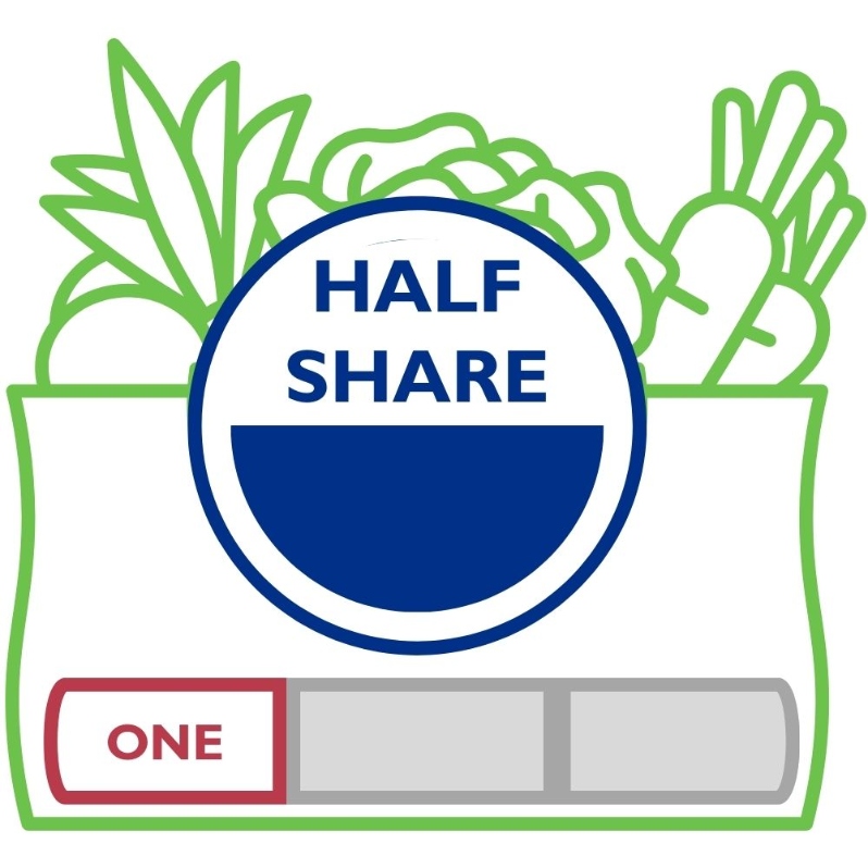 Product Description: A HalfShareis our midsizeshareand typically fits a household of twowell.</br></br>AOne Seasonshareselectsbetween any 12-week season:</br></br>Spring (April 17- July 3)</br>Summer (July 10- September 25)</br>Fall (October 2- December 18). </br></br>Add a Soup Share and let the New City Cafécrew prepare a quart of farm-to-table soup for you each week. Soup shareholderswill select from two soup options or a prepared deli side combo each week, andvegan and gluten-free options will be available. When you add a Soup Share to your farm share at checkout, you receive 5% off your Soup Share.</br></br>Pickups are every Thursday from 12 - 7 pmat our Farmhouselocation. Shareholders can expect 8-12 items each week. 3-6items will be staple items,and 3-5 items will be chosen during our Market Style pick-up or via anonline form if Drive-Thru pick-up is preferred. We also partner with other local businesses to include bread and flowers with your order. In addition, our Caféis open every day during pick up. The Café sells prepared soups and deli sides alongside the share, and it runs a pop-up restaurant from 4-7 pm with wood-fired pizzas, soups, and salads from the farm.</br></br>Visit ourFarm pageor ourFarm Frequently Asked Questions pageforadditional information about selecting the right share for your household.</br> One Season Half Share