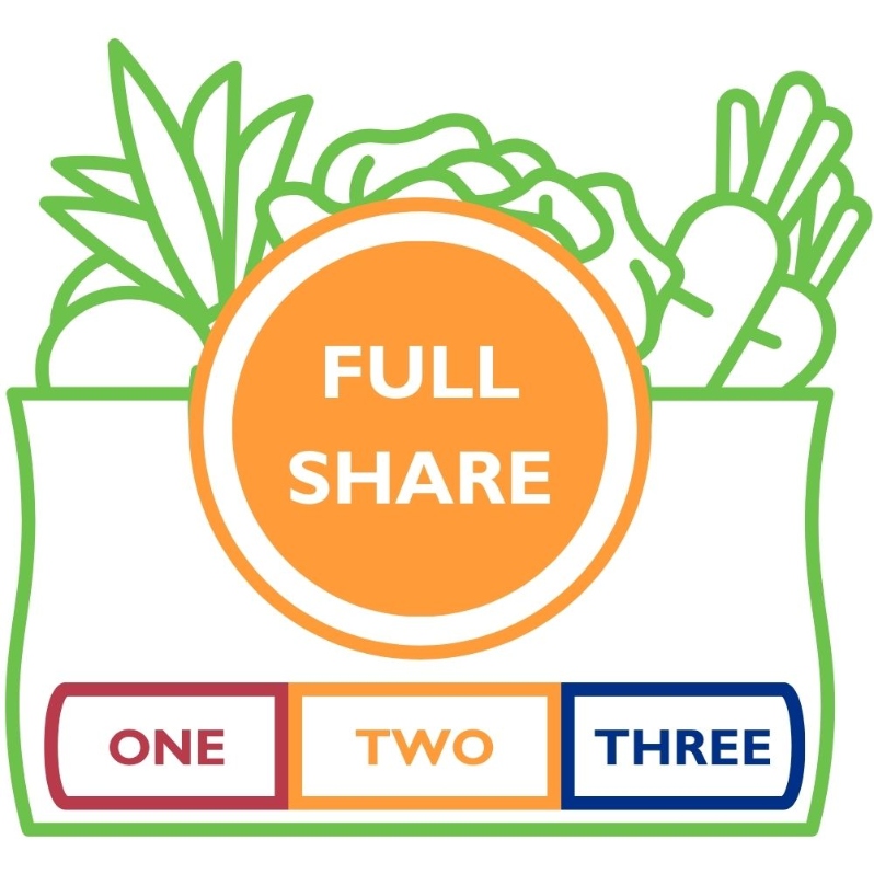Product Description: AFull Shareis our largest share size and typically fits a household of fourwell.</br></br>AThree Season Sharepicks up all 36weeks of veggies:</br></br>Spring (April 16- July 2)</br>Summer (July 9- September 24)</br>Fall (October 1- December 17).</br></br>Add a Soup Shareand let the New City Cafécrew prepare a quart of farm-to-table soup for you each week. Soup shareholderswill select from two soup options or a prepared deli side combo each week, andvegan and gluten-free options will be available.When you add a Soup Share to your farm share at checkout, you receive 5% off your Soup Share.</br></br>Pickups are every Thursday from 12 - 6:30pmat our Farmhouselocation. Shareholders can expect 8-12 items each week. 3-6items will be staple items,and 3-5 items will be chosen during our Market Style pick-up or via anonline form if Drive-Thru pick-up is preferred. We also offer some items, like flower bouquets, for sale at pick-up. In addition, our Caféis open every day during pick up. The Café sells prepared soups and deli sides alongside the share, and it runs a pop-up restaurant from 4-7 pm with wood-fired pizzas, soups, and salads from the farm.</br></br>Visit ourFarm pageor ourFarm Frequently Asked Questions page foradditional information about selecting the right share for your household.</br> Three Season Full Share